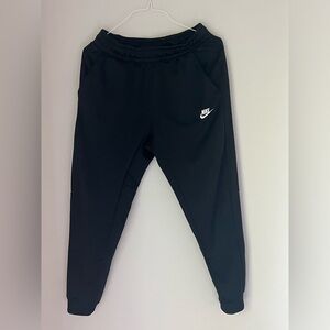 Nike drawstring black track pants. Size medium